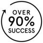 90 percent success